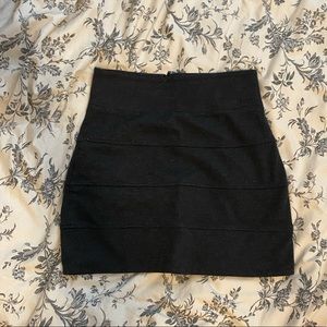 Aritzia Talula body con mini skirt Dark Grey